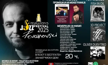 Две хуманитарни џез вечери во Куманово под мотото „Музика за Филип – поддршка за Кочани“