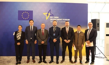 Димовски дел од првиот инвестициски форум на ЕУ и Западен Балкан кој се одржува во Тирана