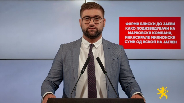 Манасиевски: Фирми блиски до Заеви како подизведувачи на Марковски компани, инкасирале милионски суми од ископ на јаглен