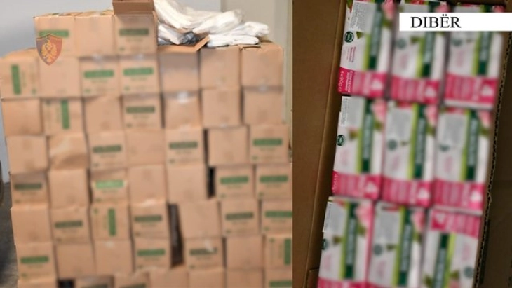 Албанската полиција на ГП „Блато“ заплени стока прошверцувана од Македонија