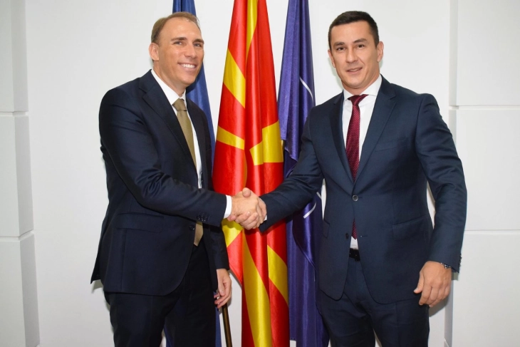 NSA head Hristovski meets director of NATO Office of Security, Nace