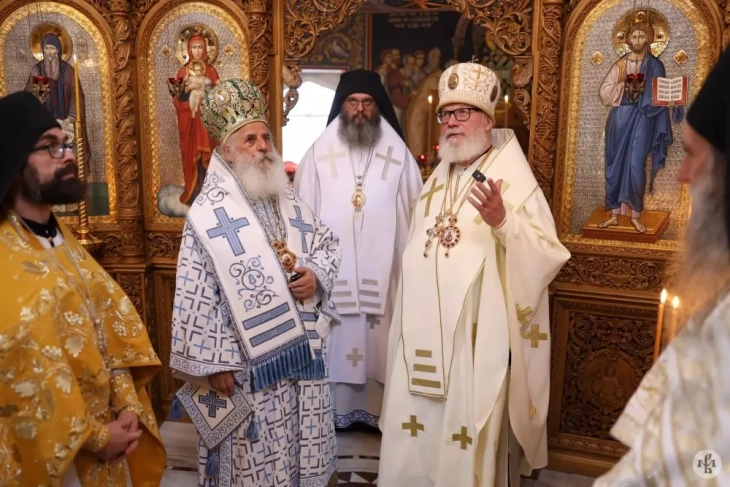 Делегација на МПЦ-ОА, предводена од митрополитот Петар во посета на Валаам