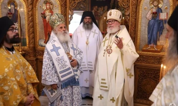 Делегација на МПЦ-ОА, предводена од митрополитот Петар во посета на Валаам