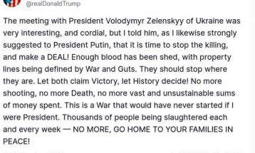Трамп: Нека Зеленски и Путин прогласат победа, нека одлучи историјата