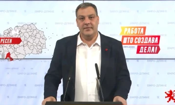 Тозиевски од ВМРО-ДПМНЕ: Благодарам на ресенчани, продолжуваме заедно