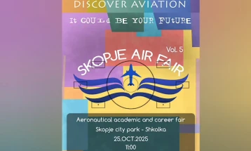 Air Fair 2025  „Делуваме денес — за воздухопловството утре!“ в сабота во Скопје