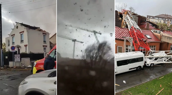 One person dead, nine seriously hurt as tornado hits north of Paris