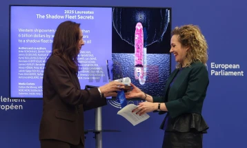 „Тајните на флотата во сенка“ на група медиуми добитник на наградата „Дафне Каруана Галиција“ за 2025 година 