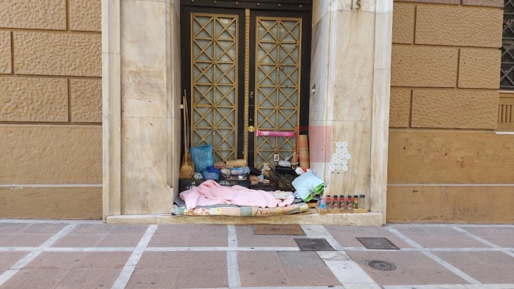 Зголемен бројот на бездомни лица во Атина од 2018 година