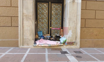 Зголемен бројот на бездомни лица во Атина од 2018 година