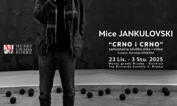 Мице Јанкуловски со самостојна изложба во Риека -  „Коегзистенција - црно и црно“