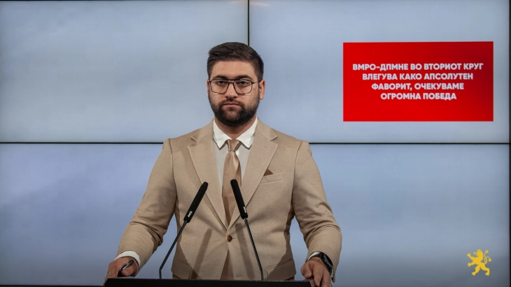 Манасиевски: ВМРО-ДПМНЕ во вториот круг влегува како апсолутен фаворит, очекуваме огромна победа