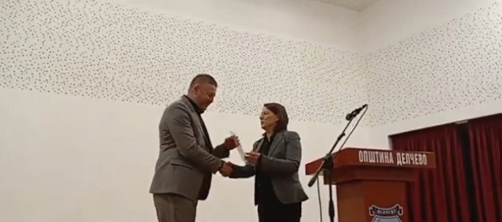 Доделени уверенијата на новоизбраниот градоначалник на Делчево Иван Гоцевски и членовите на Советот