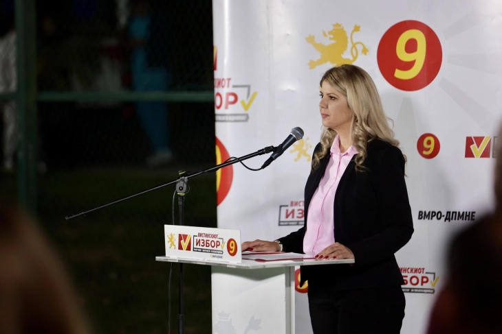 Нацева: Гласот за број 9 е глас за капитални проекти во повеќе области, за подобра иднина на граѓаните во Неготино