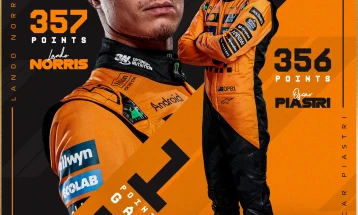 Норис нов лидер во Ф1