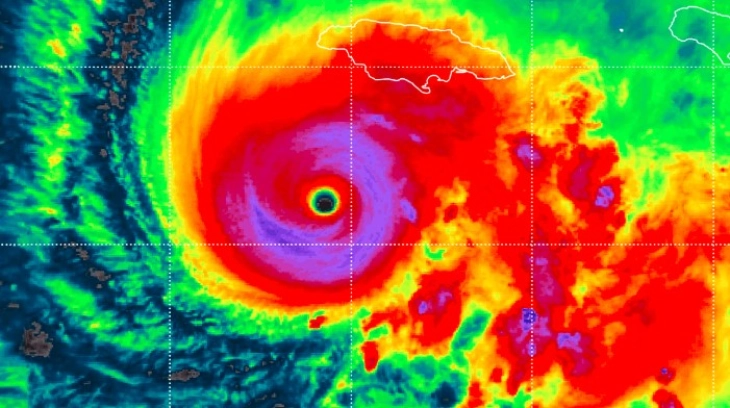 Ураганот „Мелиса“ достигна петта категорија, најсилен удар се очекува на Јамајка