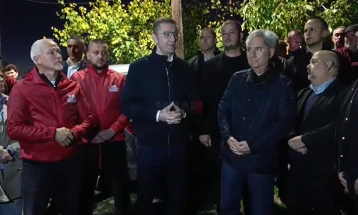 Mickoski: Më 2 nëntor dilni të votoni që të mund t'i vazhdojmë projektet reformuese në Zërnovc dhe Çeshinovë-Obleshevë