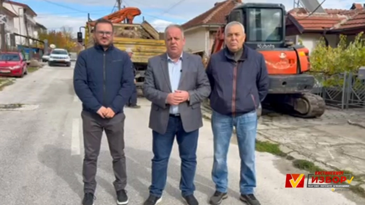 Ристески: Комплетна реконструкција на улицата „Јане Сандански“, продолжуваат инфраструктурните проекти во Македонски Брод