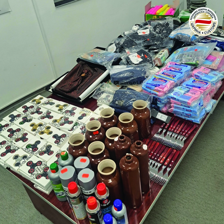 Царина заплени речиси 3.000 парчиња шверцувана стока на повеќе премини