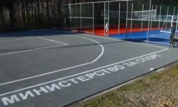 Министерството за спорт го реконструираше спортскиот комплекс во близина на Спомен Костурницата во Куманово