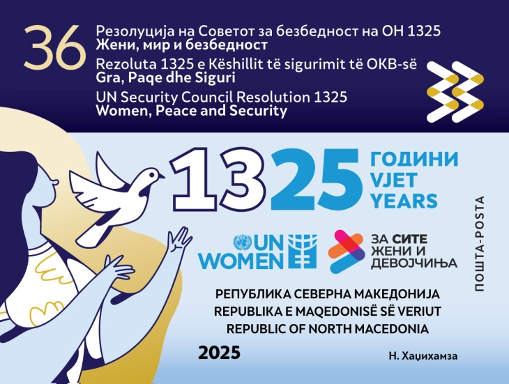 New postal stamp honours women’s role in building peace, 25 years from UNSCR 1325