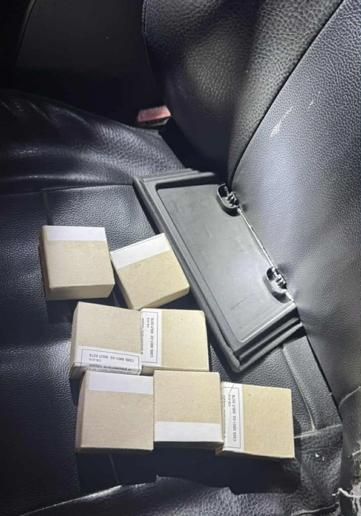 Муниција пронајдена во возило, приведен скопјанец