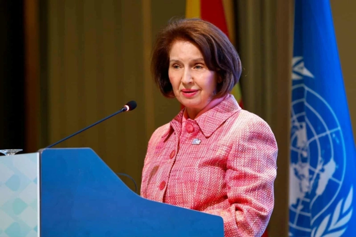 Сиљановска-Давкова на одбележувањето 25 години од Резолуцијата 1325 на ОН: Лани само седум отсто од преговарачите во мировните процеси биле жени