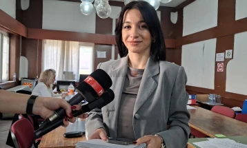 Dalja në Kumanovë deri në orën 13është  13,34 për qind