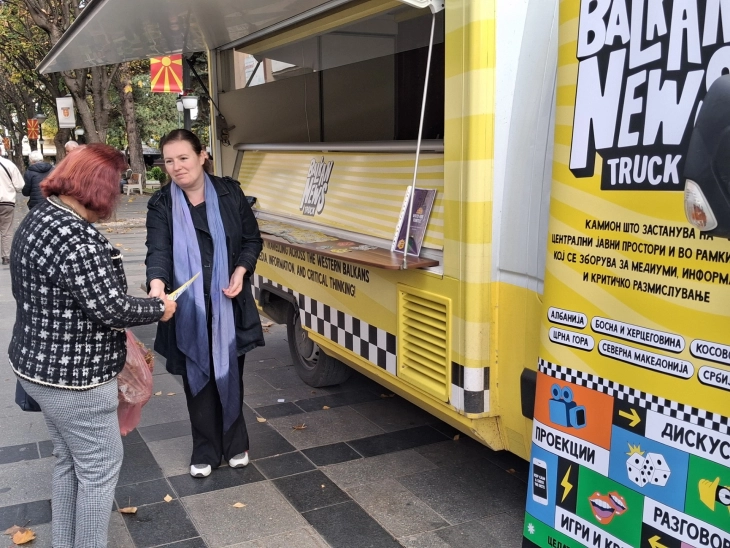 Патувачката платформа на Balkan News Truck престојува во Битола