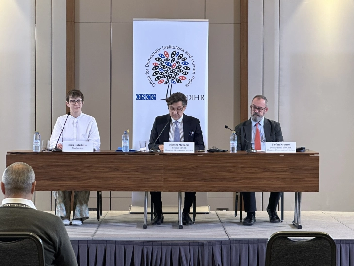 ОБСЕ/ОДИХР: Кампањата во вториот круг беше повоздржана од првиот круг, со одделни случаи на лични напади (ДПЛ)