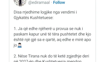 Рама: Одлуката на Уставниот суд за Велиај е потврда дека не сум ја зграпчил целата власт, сега нека го ослободат од притвор
