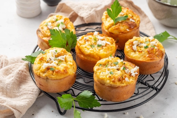 Mafina me kungulleshka dhe djathë parmixhano