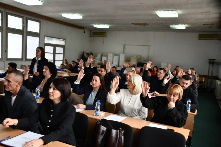 Конститутивна седница на Советот на Општина Кисела Вода, за претседател избрана Светлана Колариќ