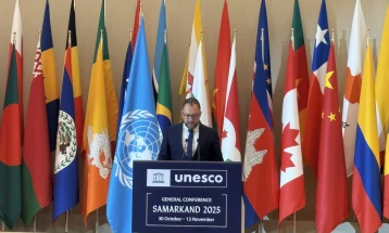Ljutkov says Macedonia committed to promoting cooperation with UNESCO