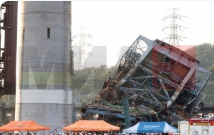 Një termoelektranë në Korenë e Jugut u shemb, supozohet se shtatë persona janë nën rrënoja