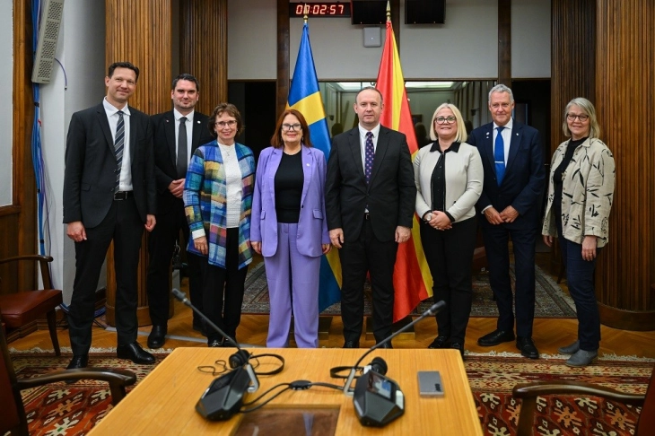 Шведска и Северна Македонија – пријателство и соработка за посилни врски меѓу парламентите