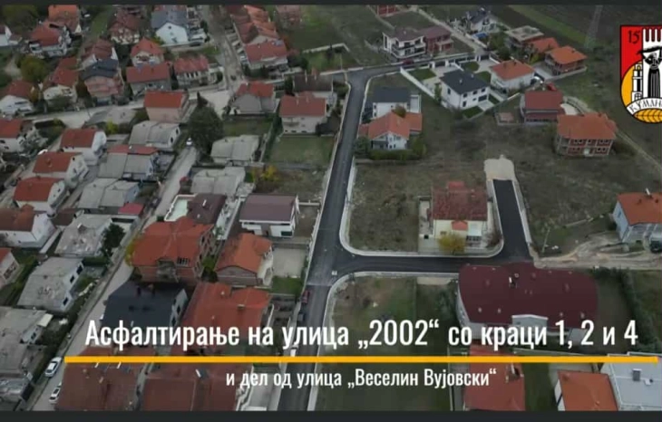 Финална фаза од реконструкцијата на улици кај „Веселин Вујовски“ во Куманово