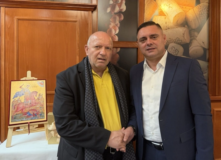 Средба на претседателот на Стопанската комора на Северна Македонија со градоначалникот на Кавадарци