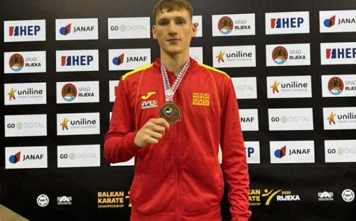 Данило Божовиќ од „Макпетрол“ е Балкански карате-шампион