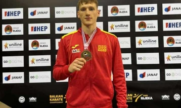 Данило Божовиќ од „Макпетрол“ е Балкански карате-шампион