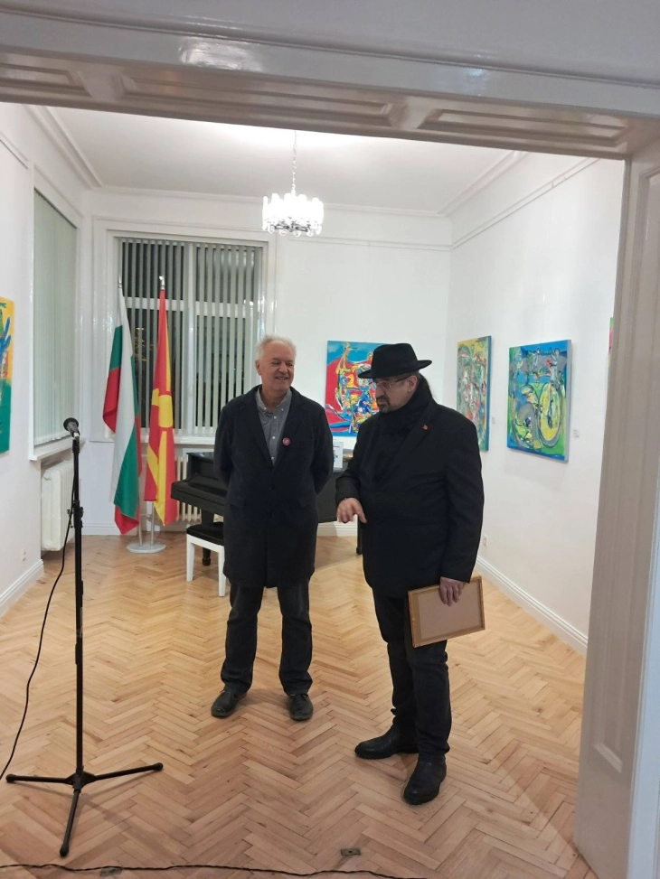 ВО МКИЦ во Софија отворена изложбата „Слики од под планината“ на Сергеј Андреевски