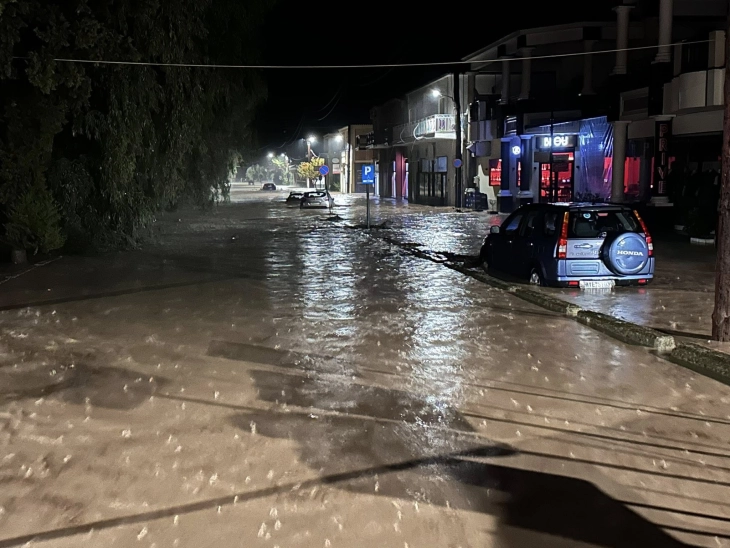 Поплави и проблеми на грчкиот остров Лезбос