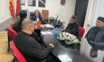 Епископот Делчевско-каменички г. Марко на прва официјална средба со градоначалничката на Македонска Каменица