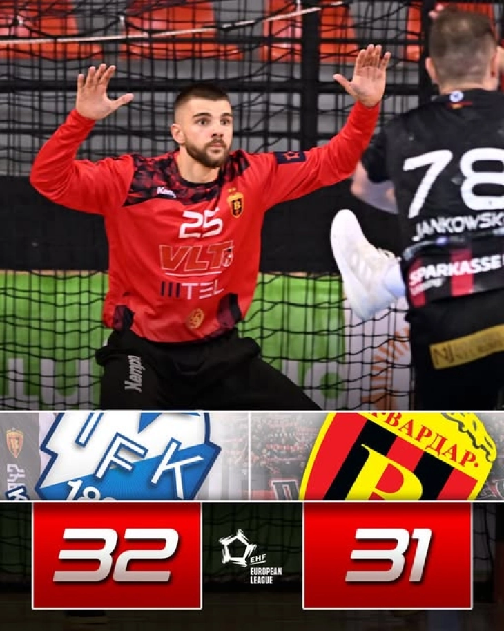 Кристијанштад нов лидер во Ф-групата на Европската лига, Вардар пласман во следната фаза ќе „брка“ во Скопје