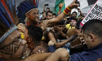 Indigenous activists storm UN climate summit site in Brazil