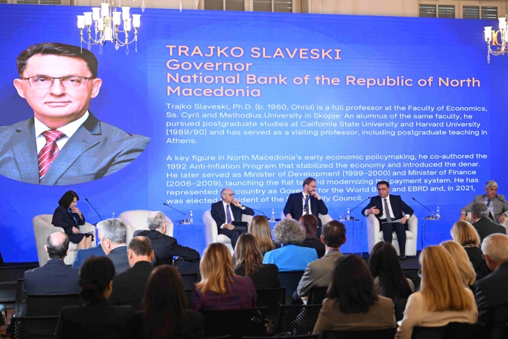 Славески во Тирана: Водиме претпазлива монетарна политика и подготвени сме да им одговориме на сите потенцијални ризици