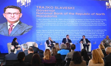 Славески во Тирана: Водиме претпазлива монетарна политика и подготвени сме да им одговориме на сите потенцијални ризици