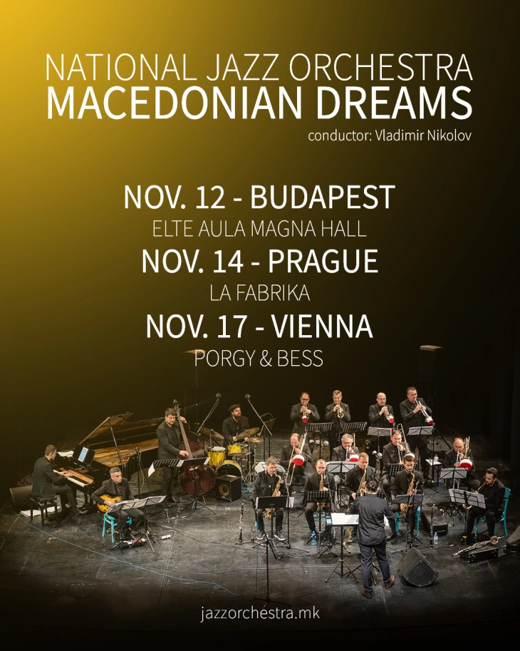 National Jazz Orchestra sets off on 'Macedonian Dreams' tour of Europe