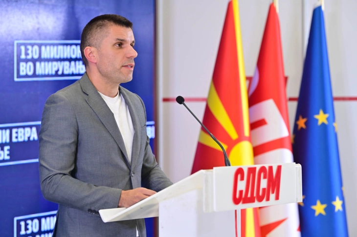 Николовски: Над 130 милиони евра во мирување по скандалот со ИПАРД, СДСМ предлага решение за деблокада