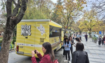 „Балкански медиумски камион“ во Скопје